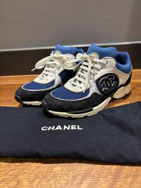 Chanel Blue CC Trainers 10