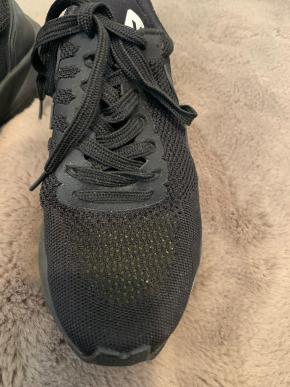 Veja Black Mesh/Leather Trainers 7