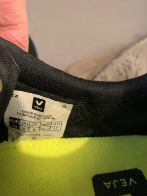 Veja Black Mesh/Leather Trainers 6