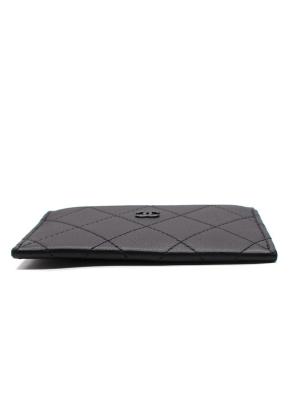 All Black Quilted Card Holder 3