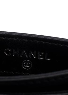 All Black Quilted Card Holder 7