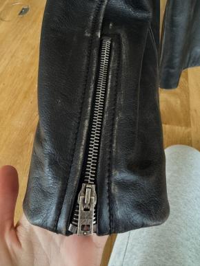 Acne Studios Distressed Black Leather Jacket 12