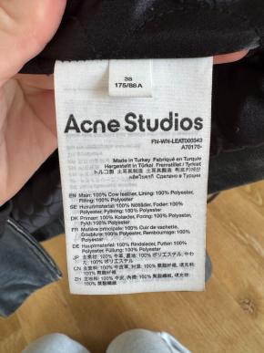 Acne Studios Distressed Black Leather Jacket 5