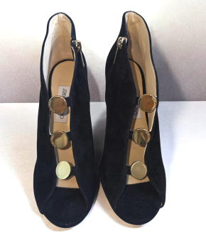 Jimmy Choo Black Suede Lorna Booties 5