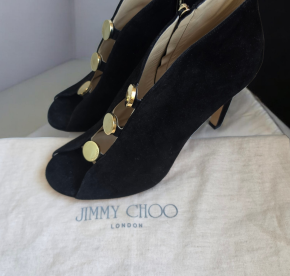 Jimmy Choo Black Suede Lorna Booties 13