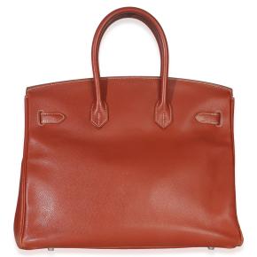 Hermès Brique Poitron Candy Epsom Birkin 35 PHW 2