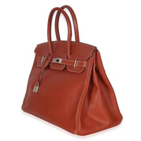 Hermès Brique Poitron Candy Epsom Birkin 35 PHW 4