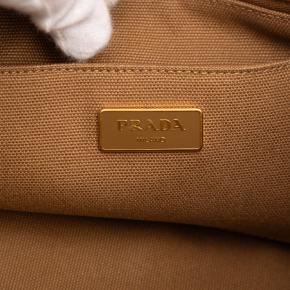 Prada Tan Canvas Canapa Logo Satchel 5