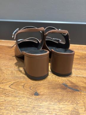 Hermes Tan Jackie Sandals 8