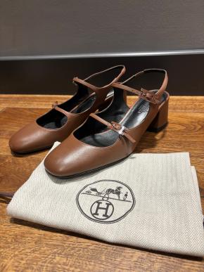 Hermes Tan Jackie Sandals 3