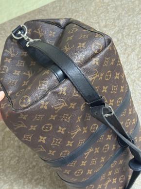 Louis Vuitton Coated Canvas Keepall Bandouliere 45 6