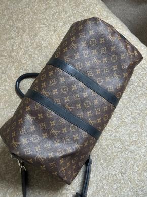 Louis Vuitton Coated Canvas Keepall Bandouliere 45 7