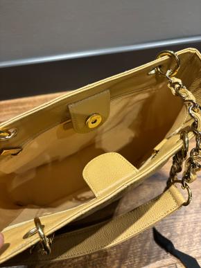 Chanel Beige Quilted Leather Bag 7