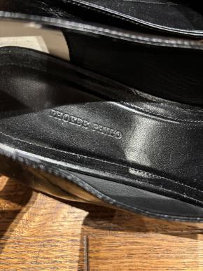 Phoebe Philo Black Leather Flats 5