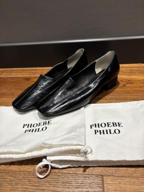 Phoebe Philo Black Leather Flats 6