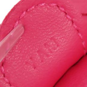 Hermes Rose Mexico Milo Lambskin GriGri Rodeo Bag Charm PM 4