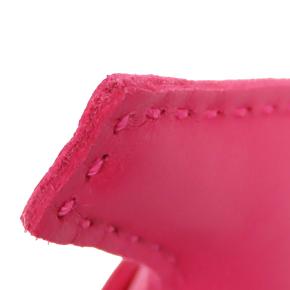 Hermes Rose Mexico Milo Lambskin GriGri Rodeo Bag Charm PM 5