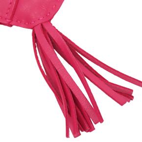 Hermes Rose Mexico Milo Lambskin GriGri Rodeo Bag Charm PM 7