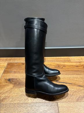 Hermes Black Leather Riding Boots 3