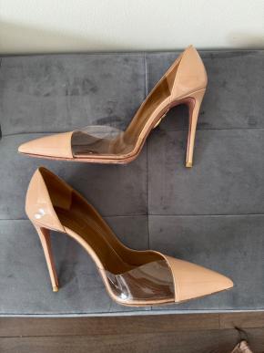 Aquazurra Nude Heeled Pumps 11