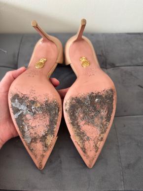 Aquazurra Nude Heeled Pumps 4