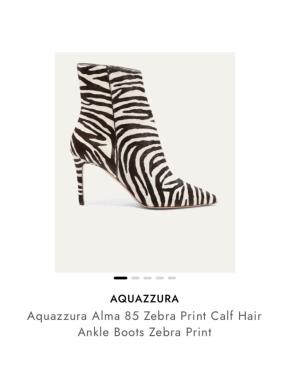 Aquazurra Striped Ankle Boots 2