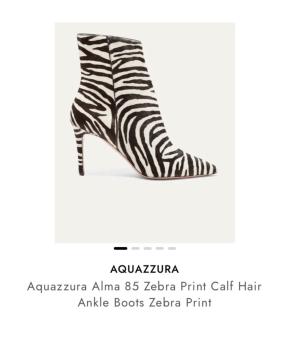 Aquazurra Striped Ankle Boots 3