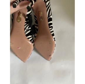 Aquazurra Striped Ankle Boots 10