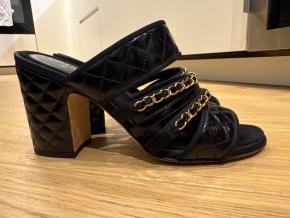 Chanel Chain Embellished Strap Sandals 2
