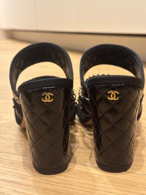 Chanel Chain Embellished Strap Sandals 3