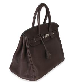 Hermès  Togo Birkin 35 PHW Chocolat 3