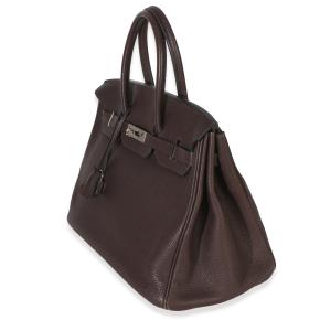 Hermès  Togo Birkin 35 PHW Chocolat 4