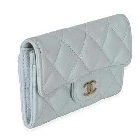 Chanel  Quilted Caviar Flap Card Holder 3