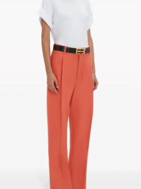 Victoria Beckham Pleat-Detail Wide-Leg Trousers 5