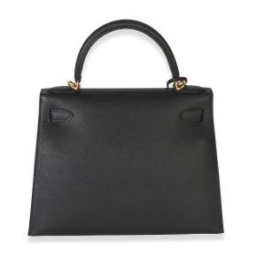 Hermès Black Epsom Sellier Kelly 28 PHW 2