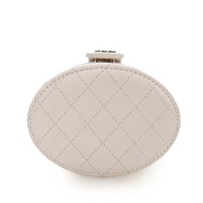 Chanel White Mini Quilted Lambskin CC Allure Vanity Case 5