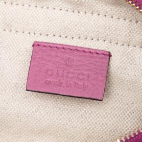 Gucci Pink Pebbled Calfskin Piston Broadway Evening Bag 5