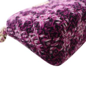 Chanel  Tweed Houndstooth Clutch On Chain 12