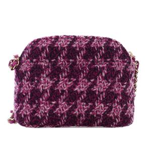 Chanel  Tweed Houndstooth Clutch On Chain 2