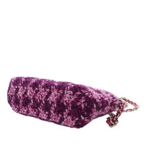Chanel  Tweed Houndstooth Clutch On Chain 6
