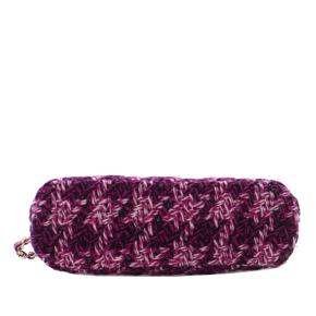 Chanel  Tweed Houndstooth Clutch On Chain 7