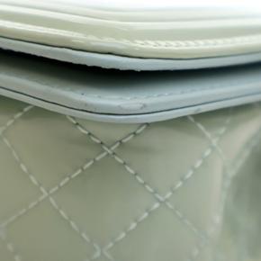 Chanel Green Small Quilted Patent Boy Flap 11