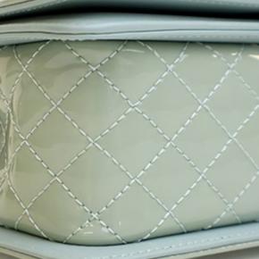 Chanel Green Small Quilted Patent Boy Flap 12