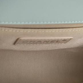 Chanel Green Small Quilted Patent Boy Flap 6