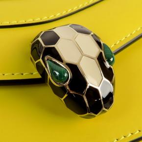 Bvlgari Yellow Calfskin Serpenti Forever Crossbody 6