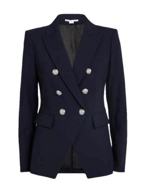 Balmain Navy Double Breasted Blazer 9