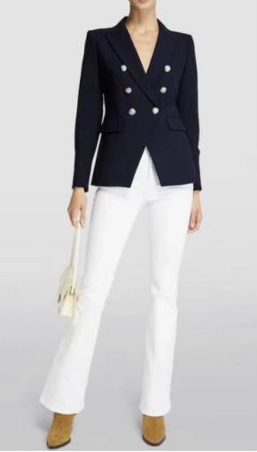 Balmain Navy Double Breasted Blazer 4