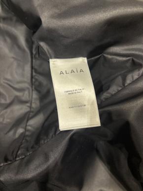 Alaia Black Leather Peplum Jacket 6