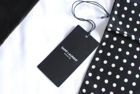 Saint Laurent Polka Dot Silk Square 32x32cms 5