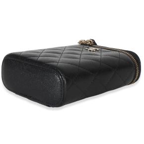 Chanel  Quilted Small Caviar Vertical Coco Beauty Vanity Case 7